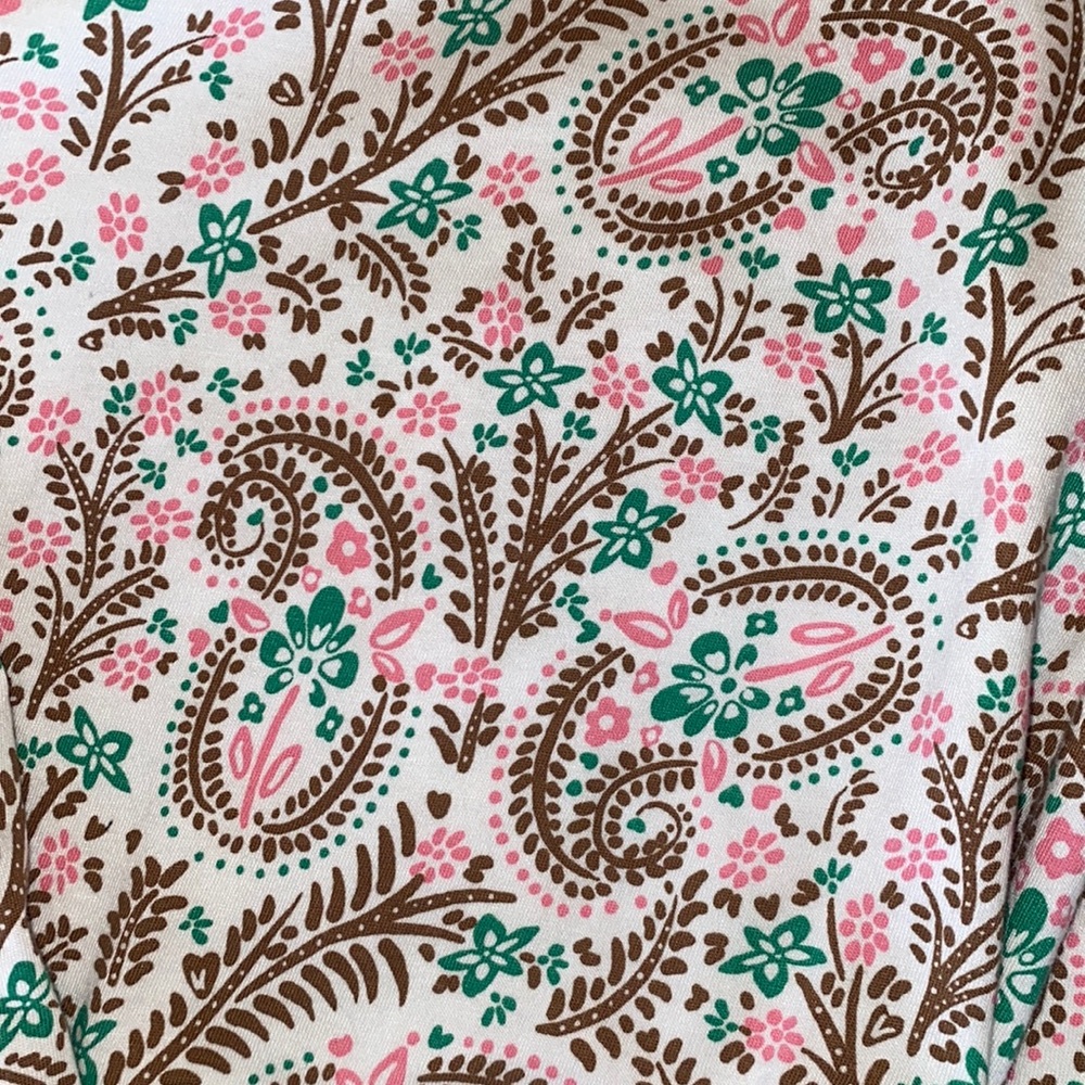 Boden Blouson Jersey top with ivory floral paisley - Picture 8 of 10